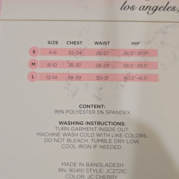 Juicy Couture Cherry Bubble Logo Print Pajama Set - Picture 6 of 6